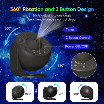 Dream LED Night Light Star Projector 13 in 1 Planetarium Galaxy Projector Lamp 360° Rotate for Bedroom Valentines Decor Day Gift
